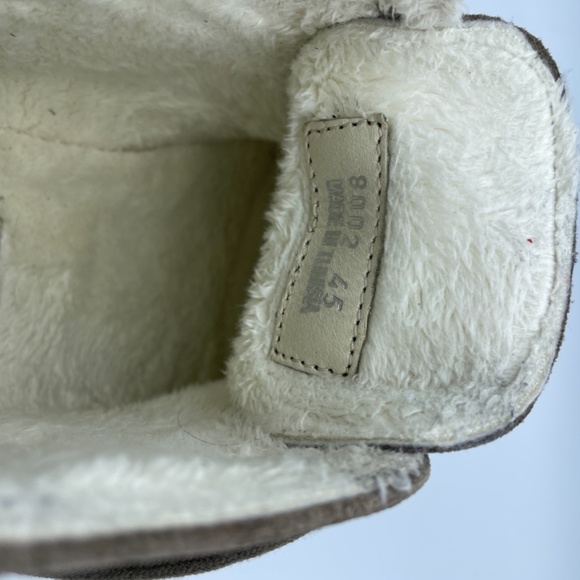 Taupe Suede Lace-up Boots with Fleece Lining main image 7